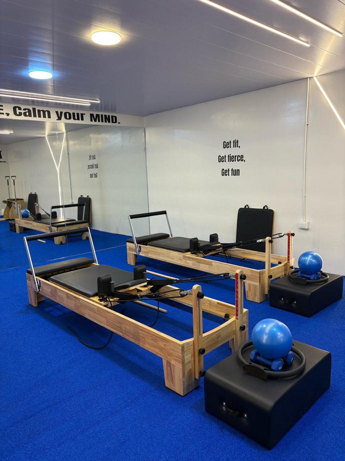 The Glow-Fit reformer pilates studio with reformer machines